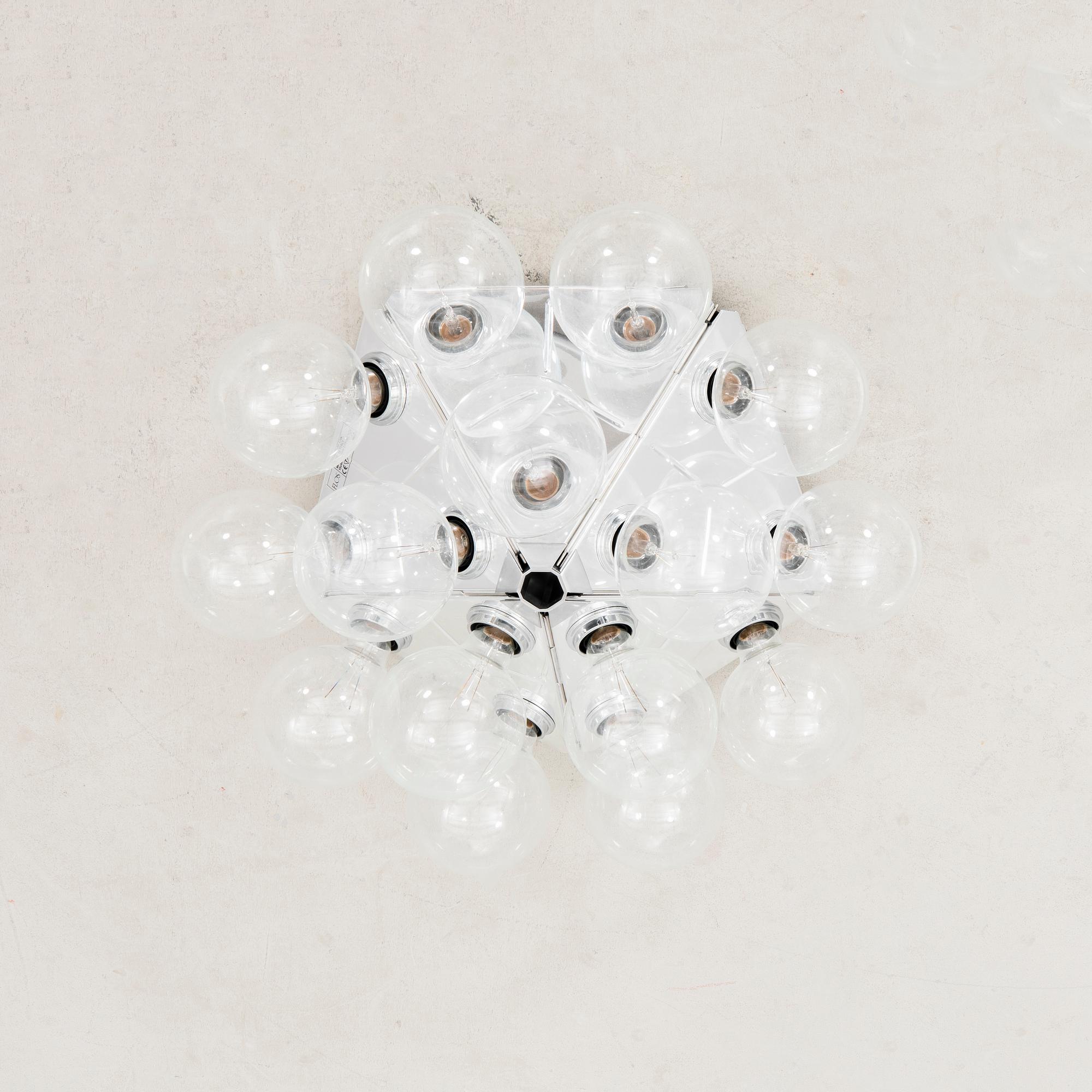 Achille Castiglioni, taklampa, "Taraxacum 88CW", Flos, formgiven 1988.