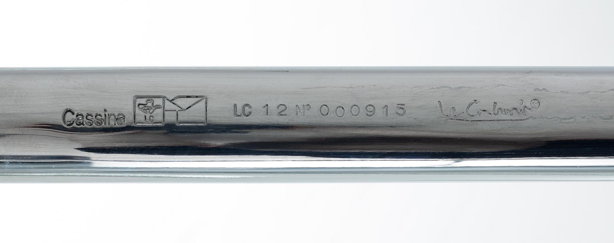 Le Corbusier (Charles-Édouard Jeanneret), a model 'LC12' dining table, Cassina, Italy.