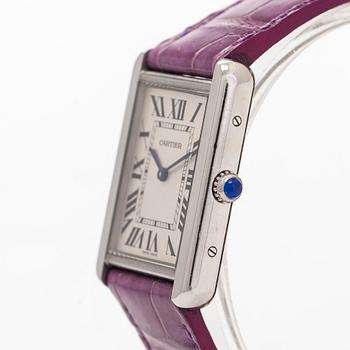 Cartier, Tank Solo Large, rannekello, 27 x 34 mm.