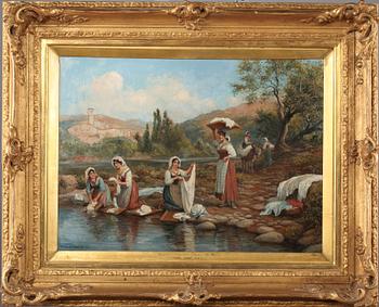 TREVOR HADDON, olja på duk, signerad.