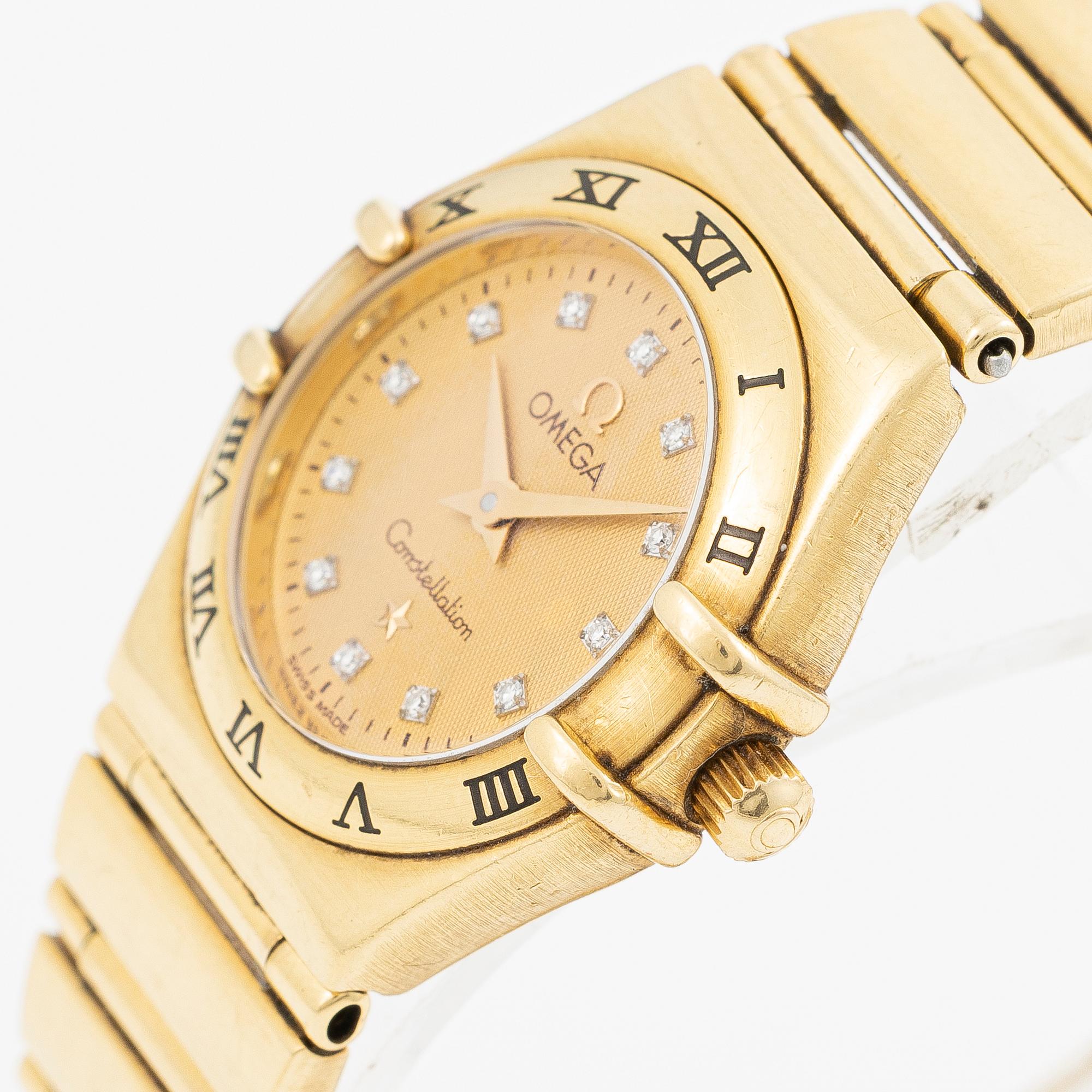 Omega, Constellation, wristwatch, 22.5 mm.