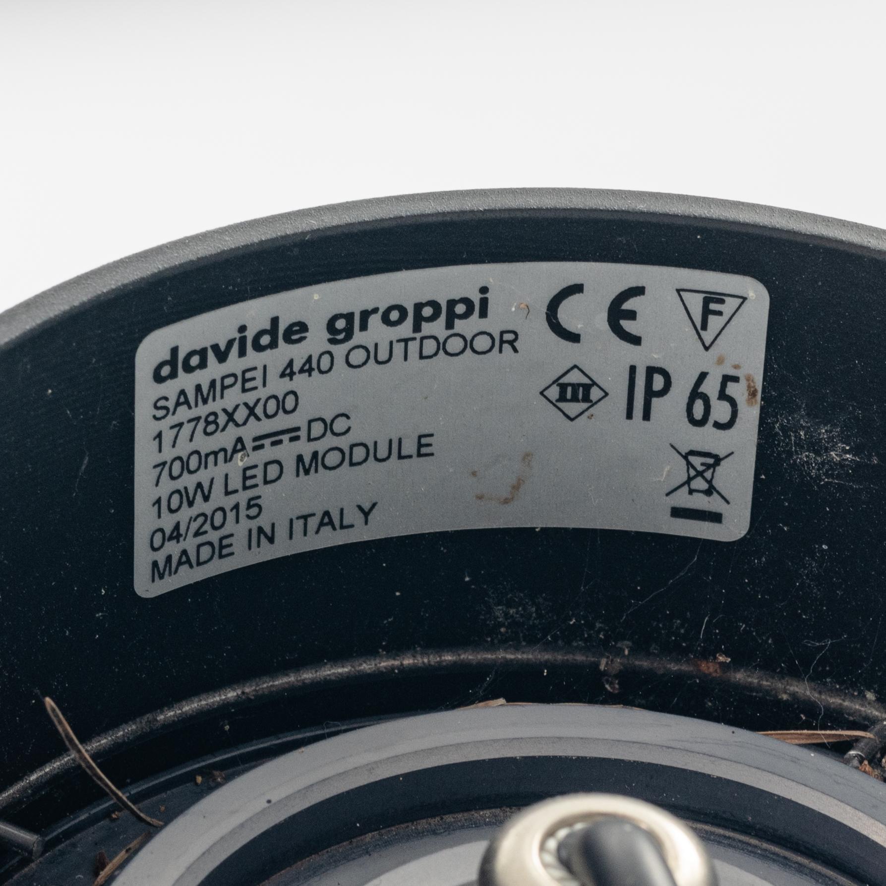 A set of three floor/outdoor lights, Davide Groppi, 21st Century.