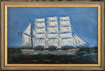 OKÄND KONSTNÄR, 3 st, olja på duk.