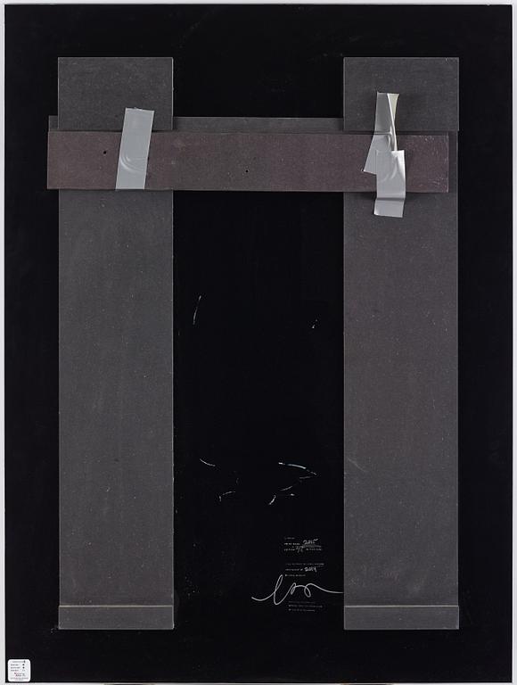 Eric Broms, photo mounted on glas, signed 3/6 verso.