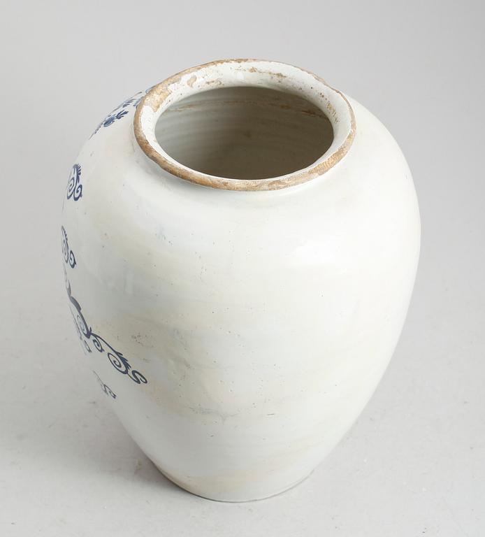 APOTEKSKRUS, fajans, 1800-/1900-tal.