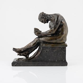 Victor Rousseau, sculpture, bronze, signed.