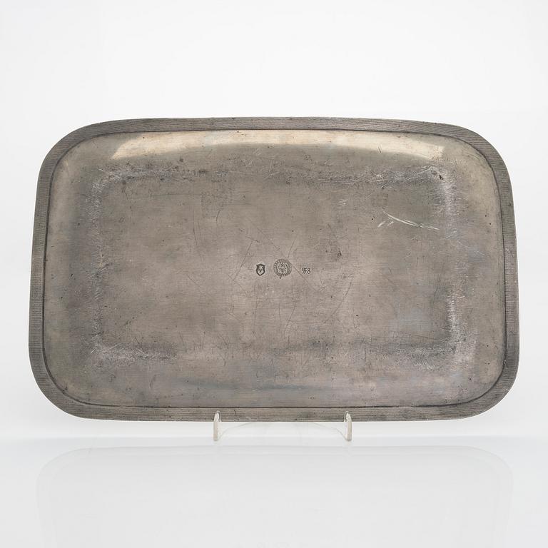 Björn Trägårdh, a pewter tray, Firma Svenskt Tenn, Stockholm 1932.