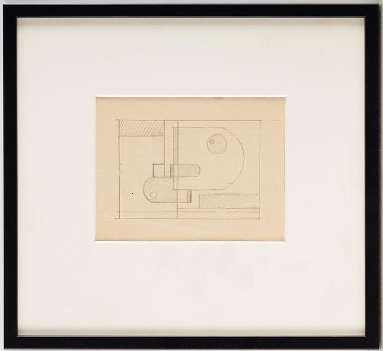 Gösta Adrian-Nilsson, "Låsta plan" (geometric composition).