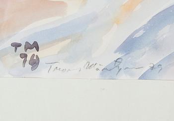 TUOMAS MÄNTYNEN, akvarell, signerad och daterad -79.