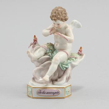 FIGURIN, porslin, Meissen, omkring år 1900.