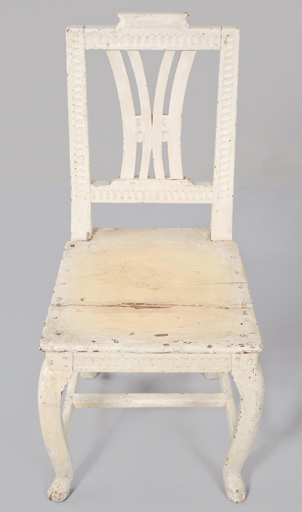 STOLAR, ett par, snarlika, provinsarbeten, tidigt 1800-tal.