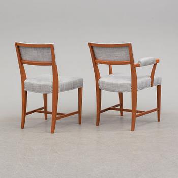 12+2 model 695 chairs by Josef Frank for Firma Svenskt Tenn.