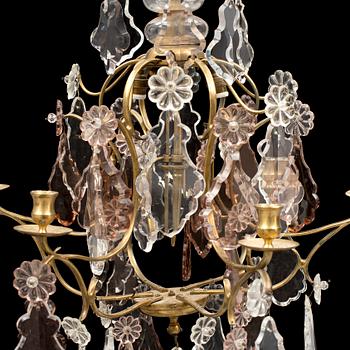 CHANDELIER, baroque style, mid 20th century.