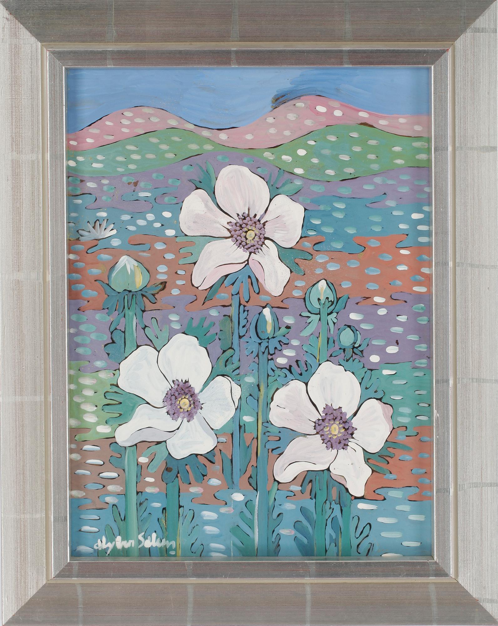 ALY BEN SALEM, olja på glas, signerad.