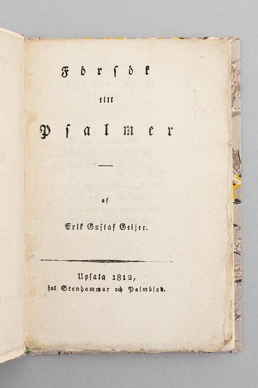 Four volumes of Swedish Literature, 1791-1824.