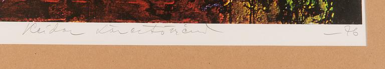 Reidar Särestöniemi, off set print, signed and dated -76, numbered 16/300.