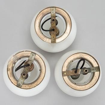 Paavo Tynell, taklampor, 3 st, modell 2009, Taito Finland, 1930-tal.
