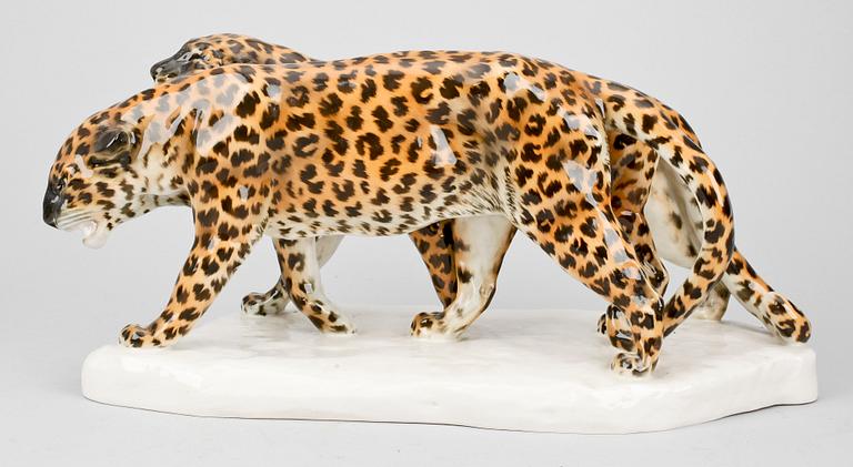 FIGURIN, porslin, Etha Richter, Schwarzburger Werkstätten für Porzellankunst, Dresden, signerad samt daterad 14.