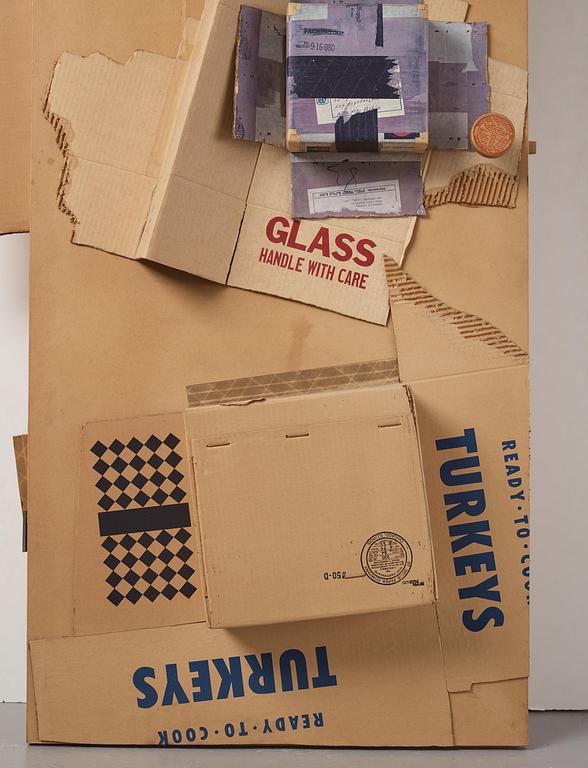 Robert Rauschenberg, "Cardbird Door" from the "Cardbird Series".