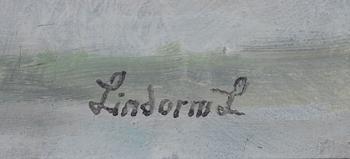 Lindorm Liljefors, Fox in a winter landscape.