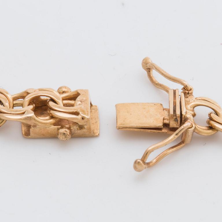 HALSKEDJA/COLLIER bismarklänk 18K guld.
