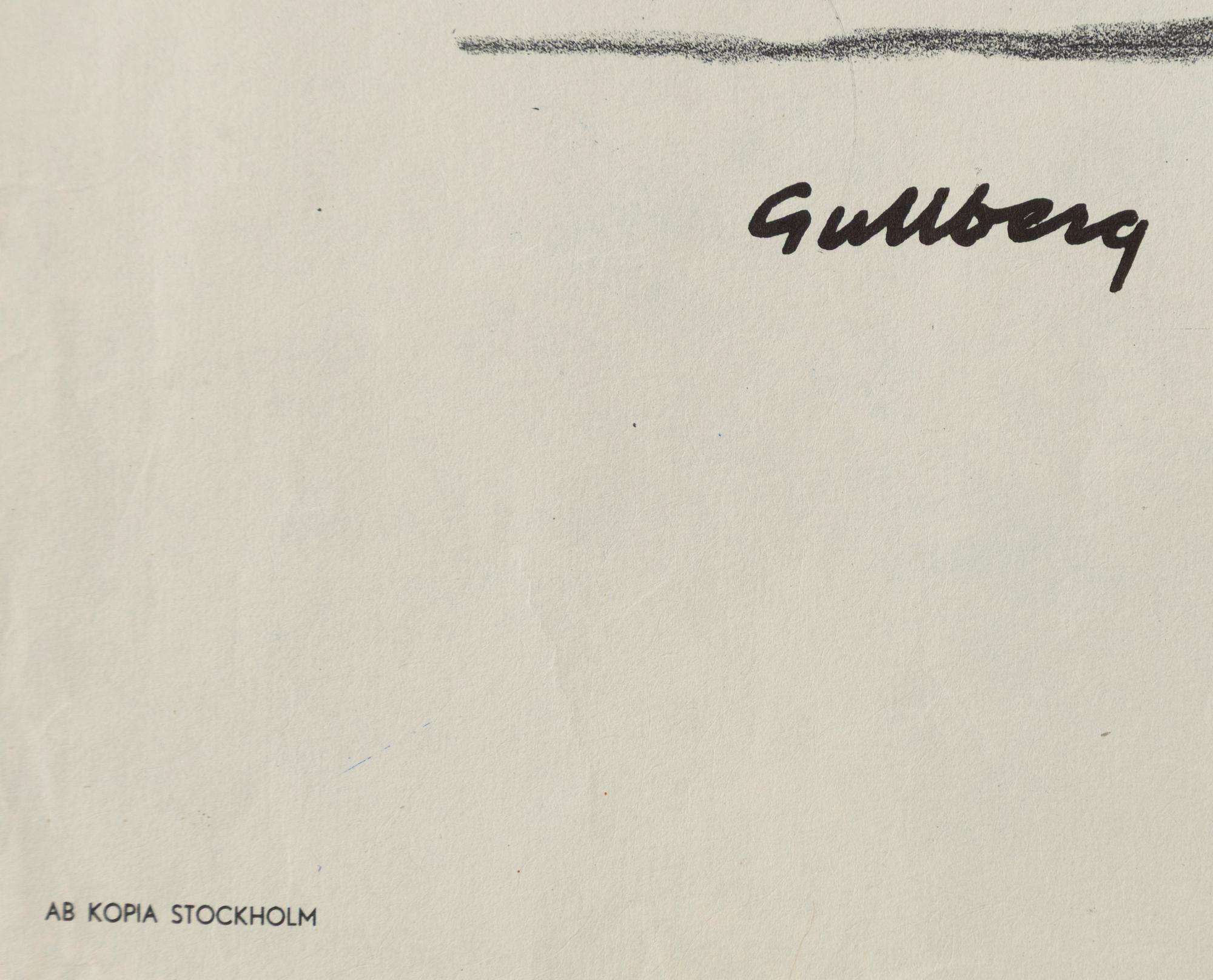 Anders Gullberg, a vintage movie poster, 'Okänd soldat (Tuntematon sotilas)', 1955.