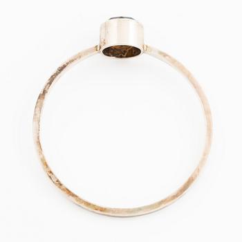 Karl-Ingemar Johansson, a bracelet, silver with faceted smoky quartz, Gothenburg 1965.