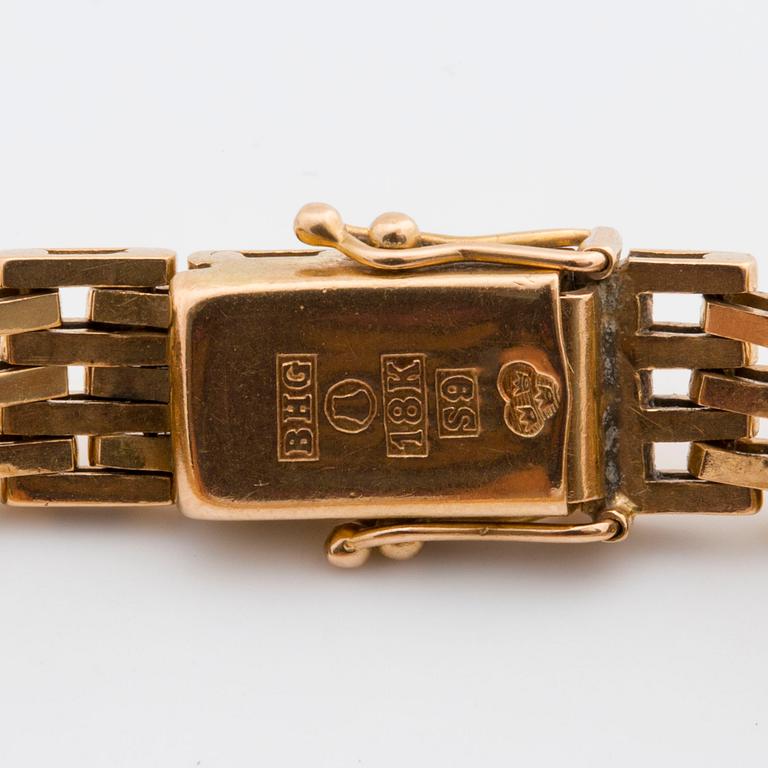 ARMBAND, 18K guld. Stämplat BHG (Bröderna Hedéns Guldsmeds AB)  Stockholm 1968.
