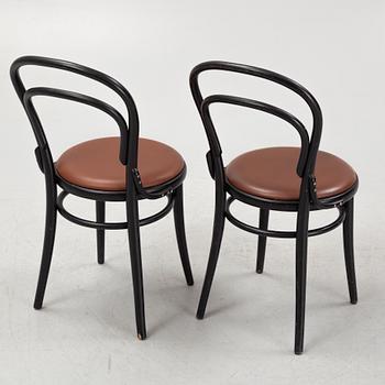 Chairs, six pieces, TON.