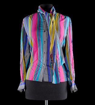 1258. A silk blouse by Yves Saint Laurent.