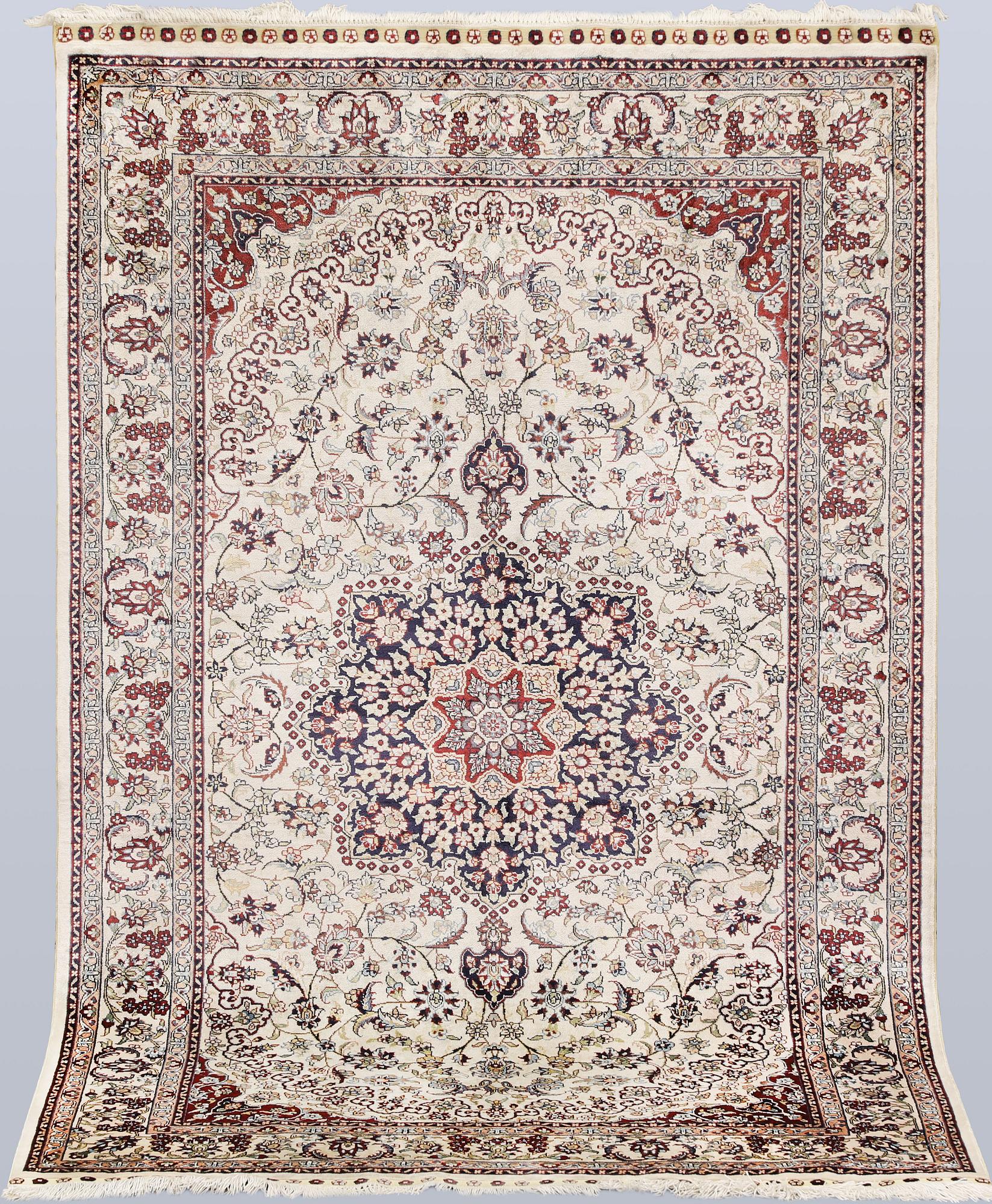 An Oriental silk rug, approx. 153 x 94 cm.