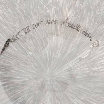 Ann Wåhlström, unik vas, "Nest VII", glas, Tacoma glashytta, Seattle, USA, 2015.