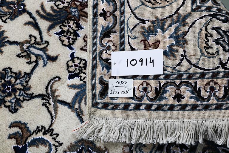 Matto, Nain, part, silk, ca 230 x 158 cm.