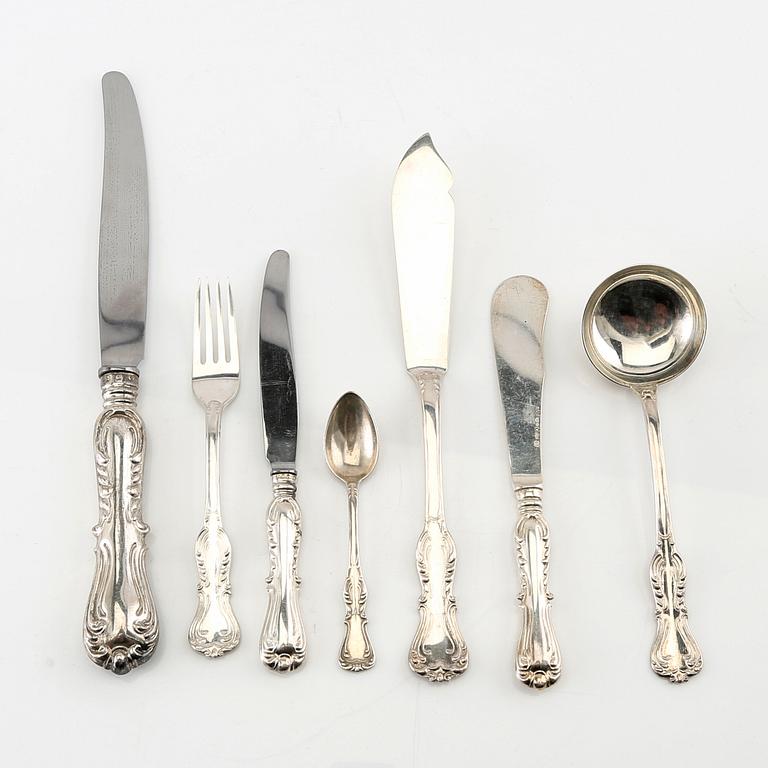 Cutlery approx. 63 pcs "Prins Albert" silver GAB Stockholm 1940s.