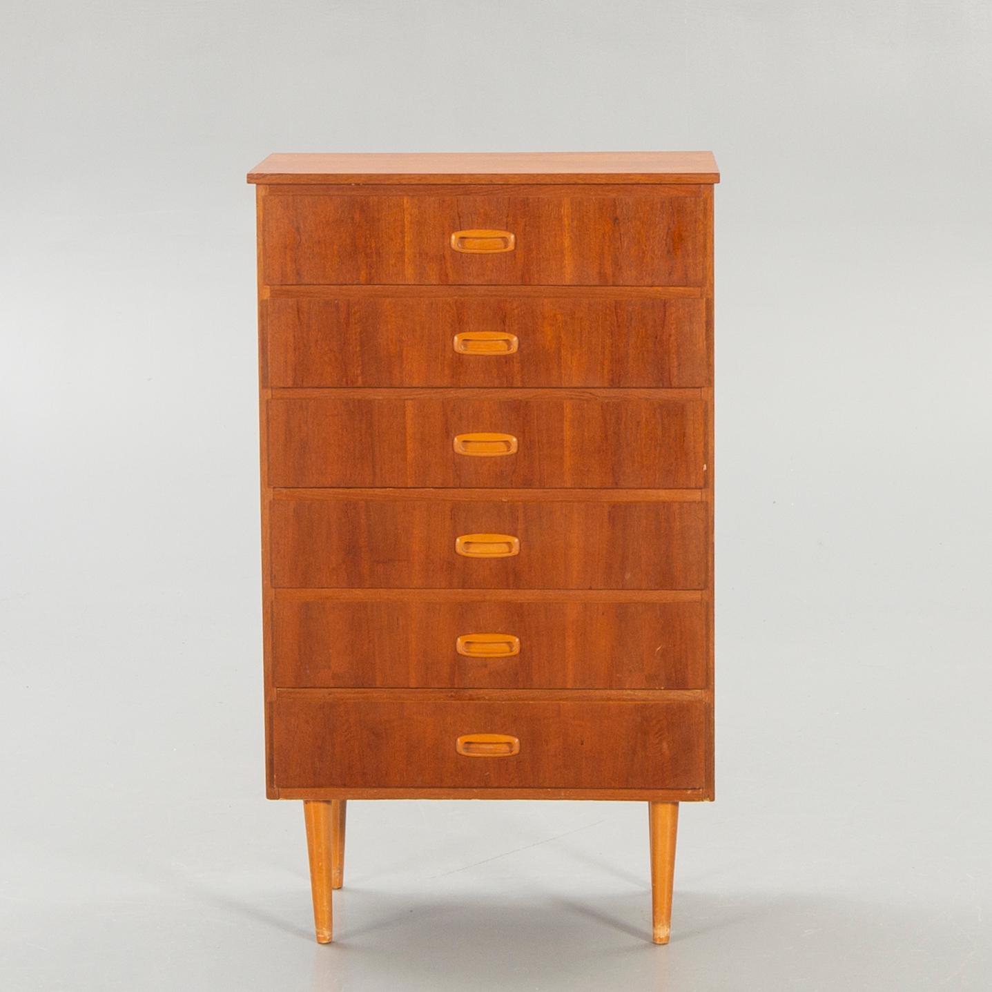 Byrå, teak, 1960-tal.