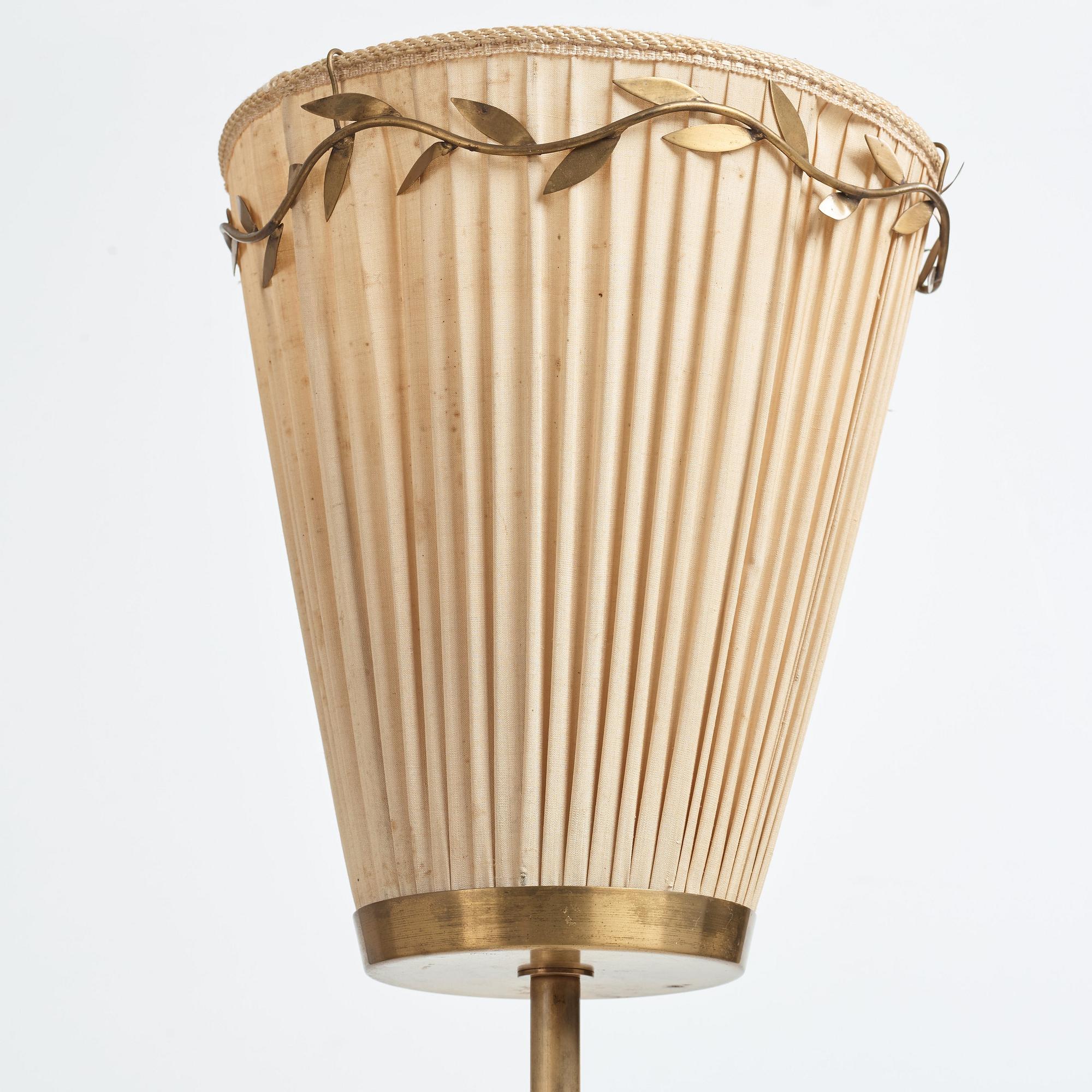 Hans Bergström, golvlampa, Swedish Modern, Ateljé Lyktan, Åhus 1940-tal.