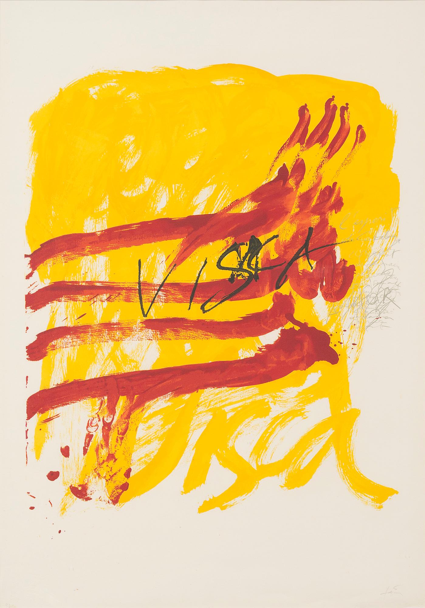 ANTONI TÀPIES, färglitografi, signerad, P.A.