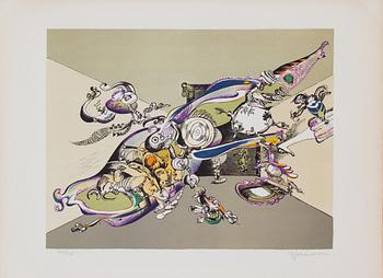 MAPP, 6 grafiska blad, "Fantastika", AH Grafik Ab, Stockholm. Signerade och numrerade 122/275.