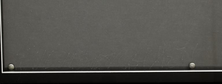 ROBERT RAUSCHENBERG, screentryck på plexiglas, sign, numr 11/12 o dat -71.