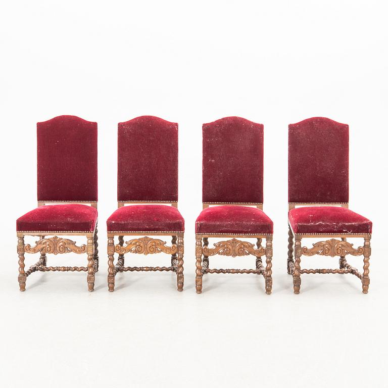 Dining group 11 pcs Baroque style 1920s/30s Almgren & Plynning Helsingborg.