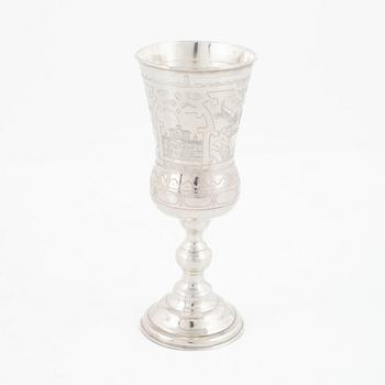 Champagnekalk, silver, Moskva 1881.