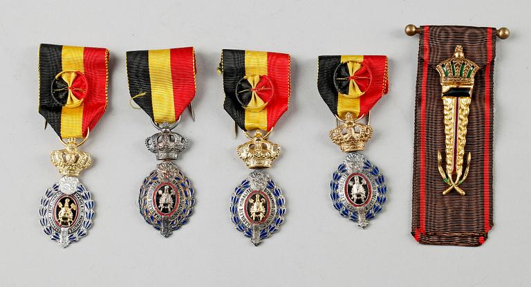 PARTI MEDALJER, 5 st, Belgien.