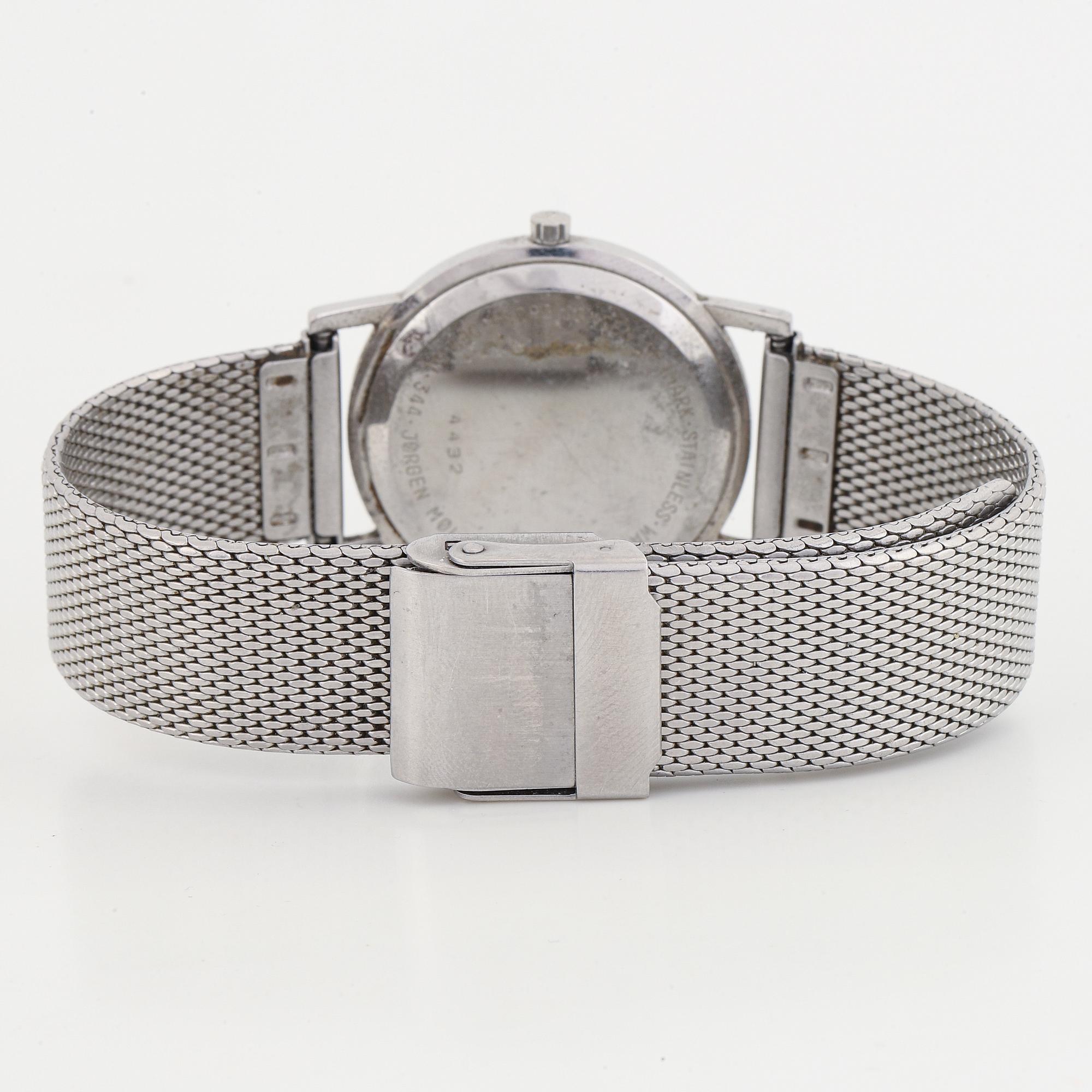 Georg Jensen, design Jörgen Möller, wristwatch, 30 mm.