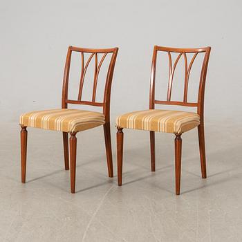 Chairs a pair of the mid-20th century.