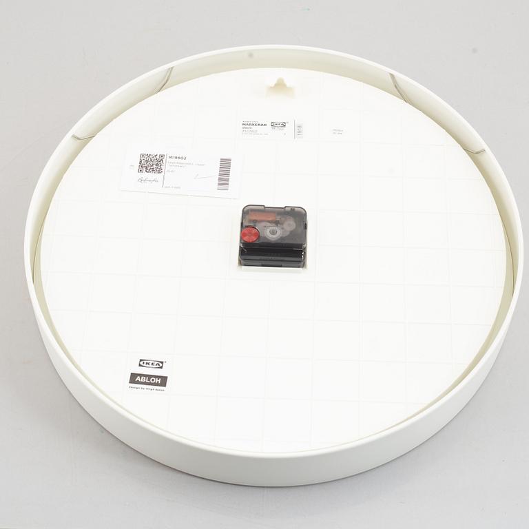 Virgil Abloh, wall clock, "Temporary", IKEA.