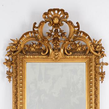 A Rococo-Revival Floor Mirror, second half of the 19th Century.