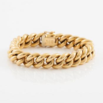 Armband 18K guld pansarlänk.