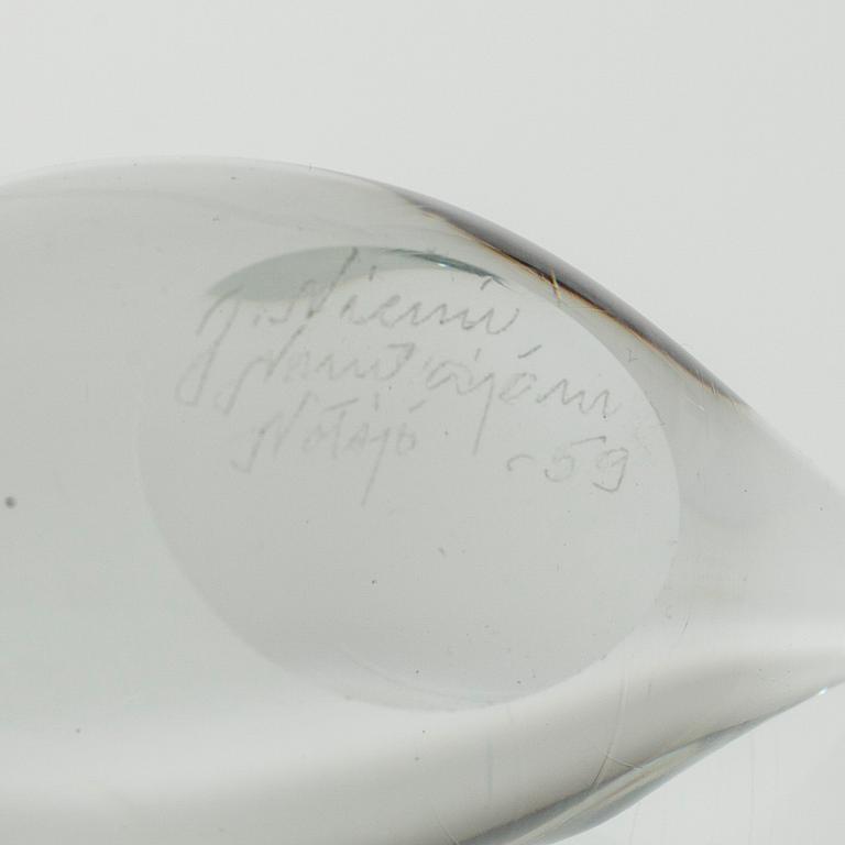 FIGURIINEJA, lasia, OIVA TOIKKA, 3 kpl sekä JAAKKO NIEMI, 2 kpl, Nuutajärvi.