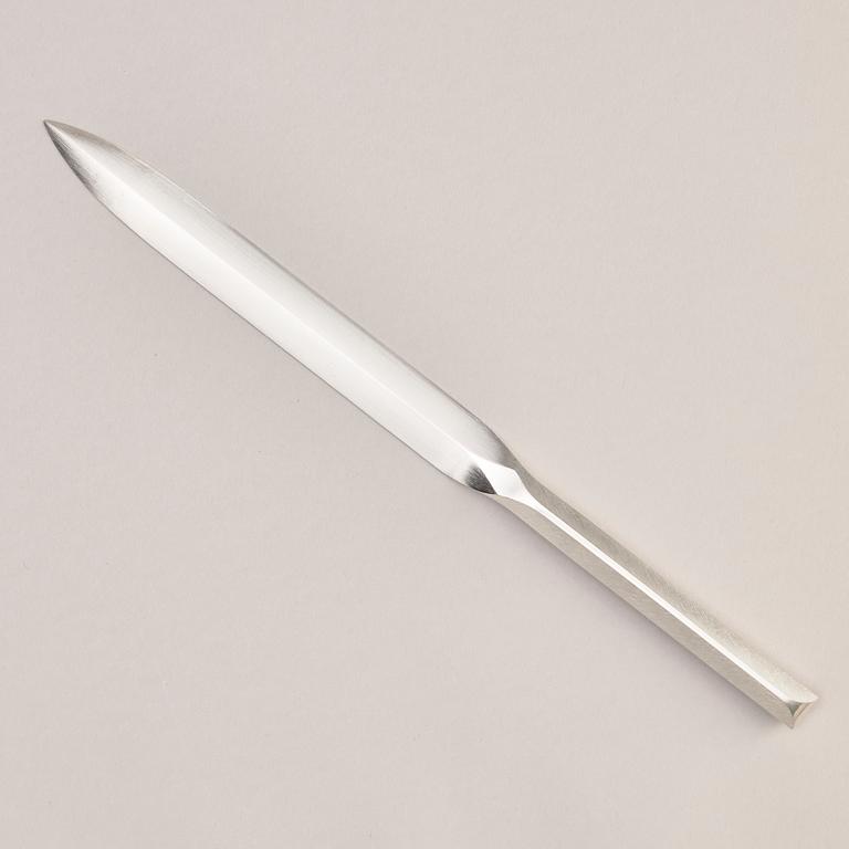 Rolf Lindståhl, sterling silver, brevkniv, Stockholm 2000.