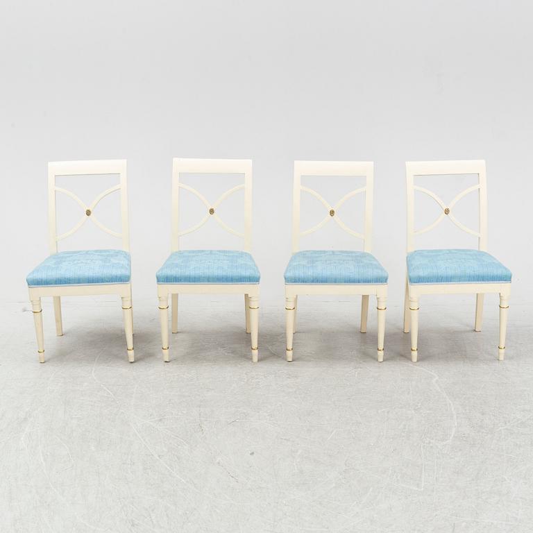 Stolar, 4 st, provinsarbeten i Karl Johan, 1800-talets första hälft.